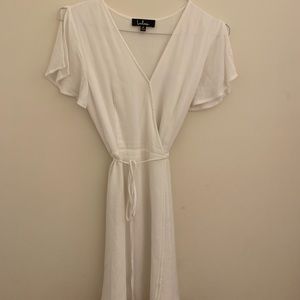 Lulus White wrap dress